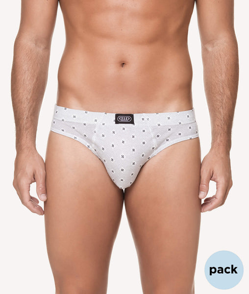 Calzoncillos slip algodon mix de mini estampados CHANNO Man Channo
