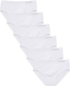 Bragas de Algodón y Bambú para Mujer, Talle Alto, Sin Costuras, Colores Lisos - (Pack 6)