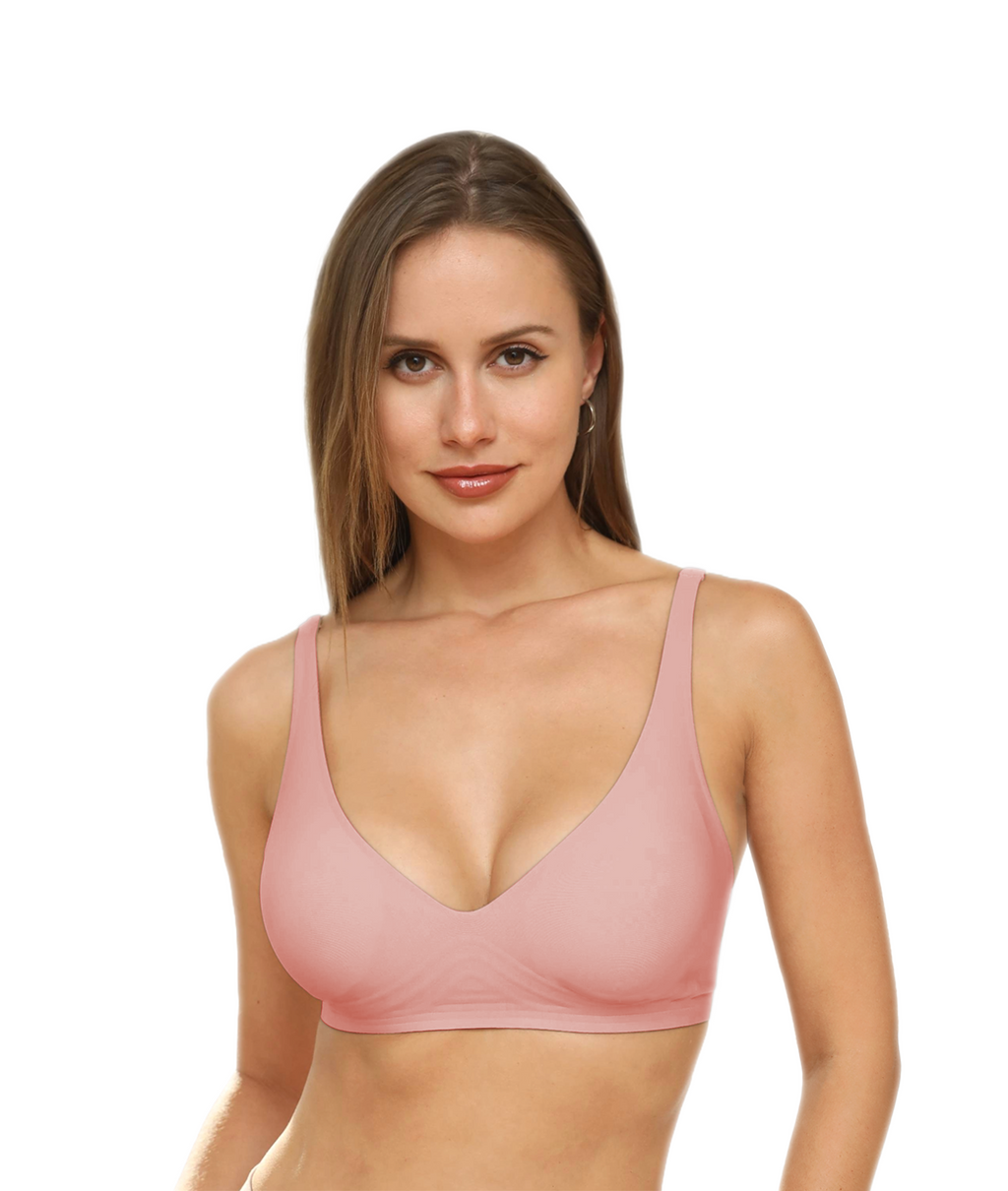 Sujetador Invisible sin Costuras de Mujer con Corte Láser y sin Aros - Comodidad, Estilo y Soporte Óptimos