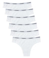 Channo Bragas Brasileñas de Algodón Lisas con Acabado Fino Que No Marca - (Pack 6)