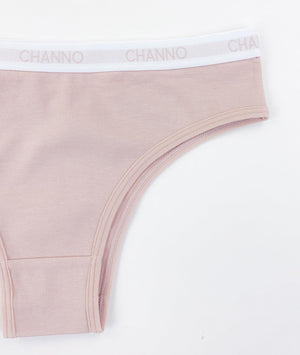 Channo Bragas Brasileñas de Algodón Lisas con Acabado Fino Que No Marca - (Pack 6)