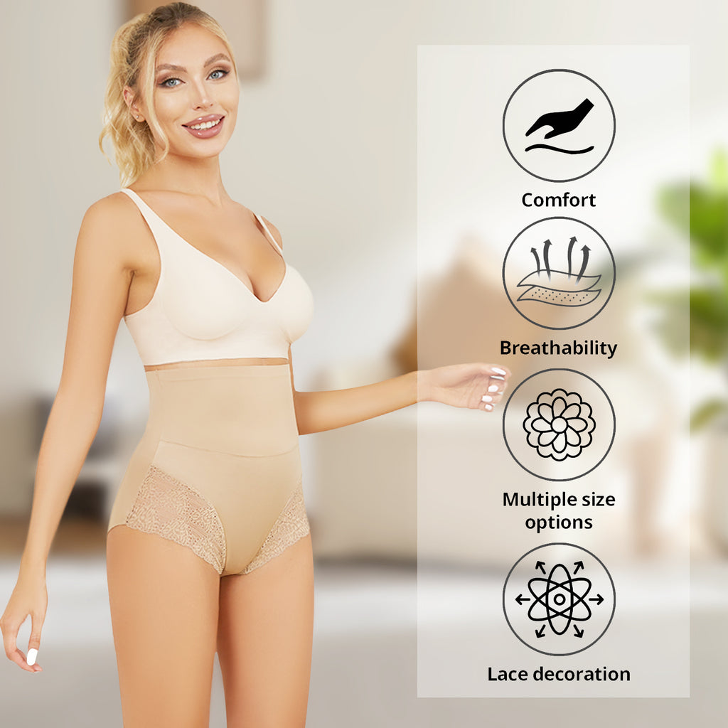 Channo Bragas Moldeadoras Cómodas para Mujer, Elegantes de Corte Triangular (Pack de 1)