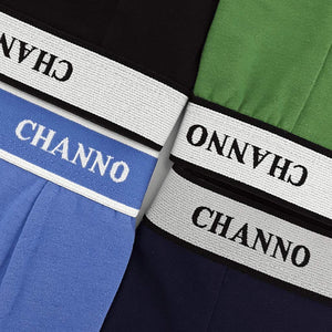 Calzoncillos Boxer CHANNO de Algodón, Cinturilla Elástica, Estilo Clásico - (Pack de 4)