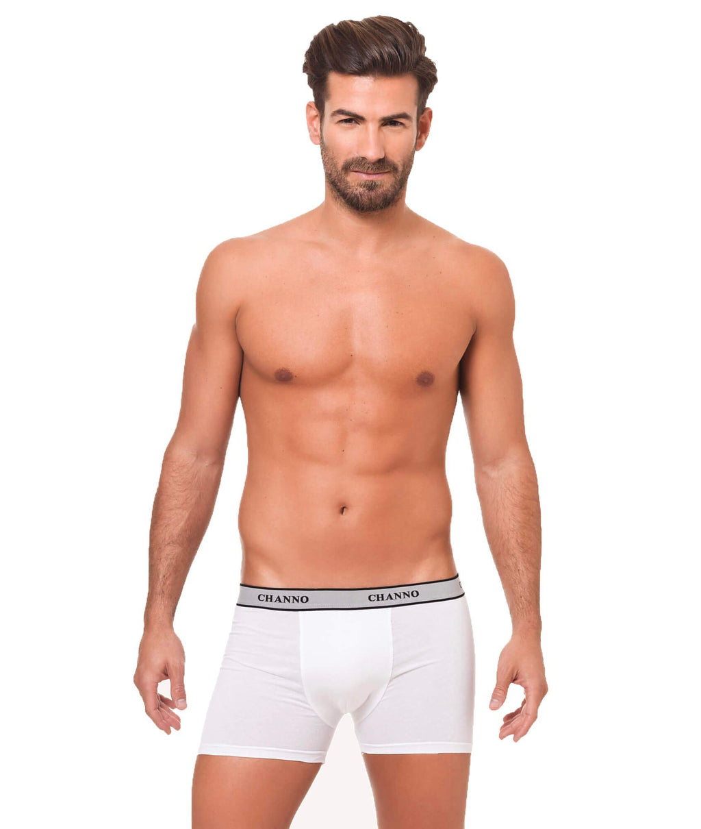 Calzoncillos Boxer CHANNO de Algodón, Cinturilla Elástica, Estilo Clásico - (Pack de 4)