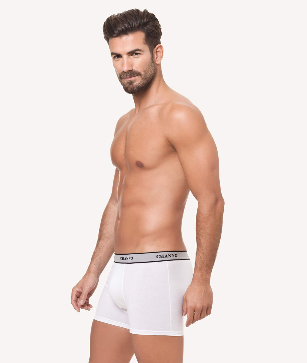 Calzoncillos Boxer CHANNO de Algodón, Cinturilla Elástica, Estilo Clásico - (Pack de 4)