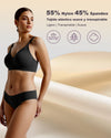 Channo Sujetador Sin Costuras para Mujer: Tejido de Nylon Efecto Invisible Sin Aros Suave Cómodo Tirantes Ajustables y Elásticos