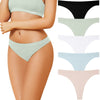 Channo Tanga de Licra Sin Costuras: Suave y cómodas, Ideal para el Día y la Noche - Pack de 5