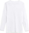 Channo Camiseta Interior Térmica Algodón Manga Larga Mujer Cuello de Pico Color Liso