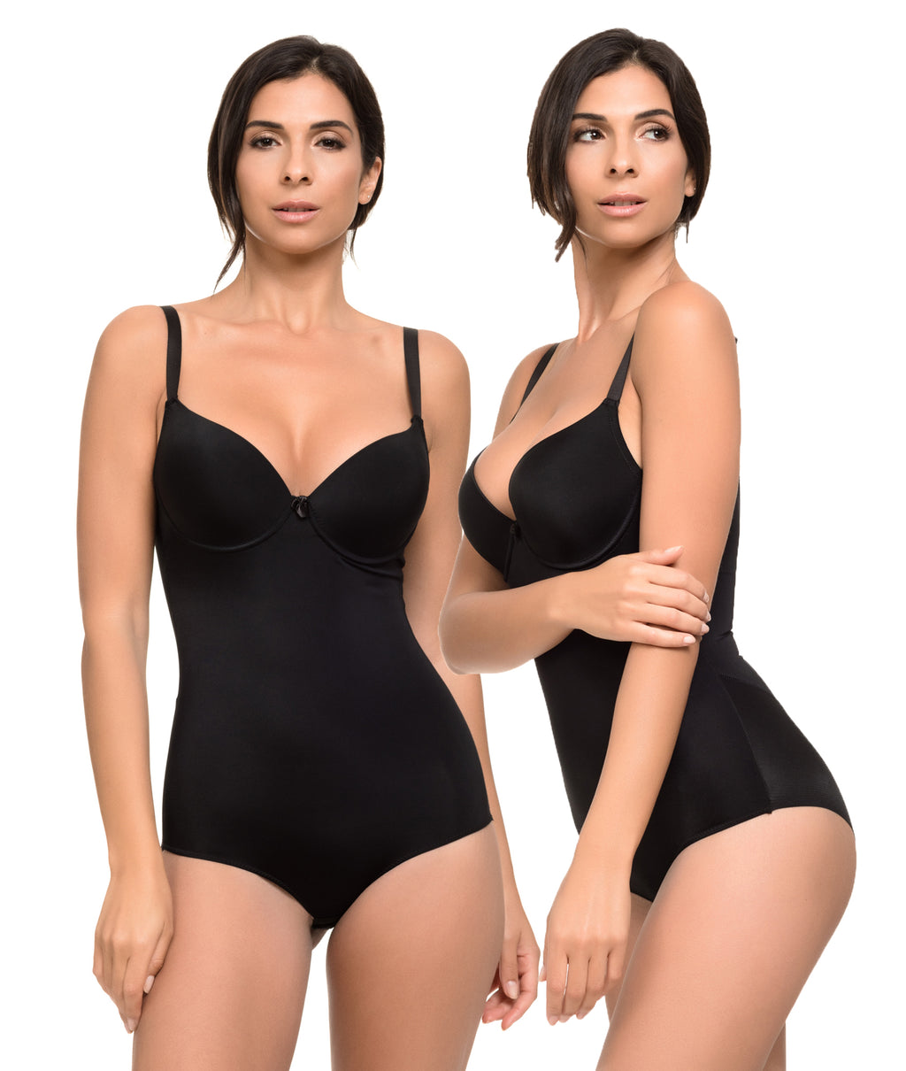 Pack de 2 Body Reductor Mujer con Efecto Invisible Moldeador Licra Body Shaping, con Apertura Inferior