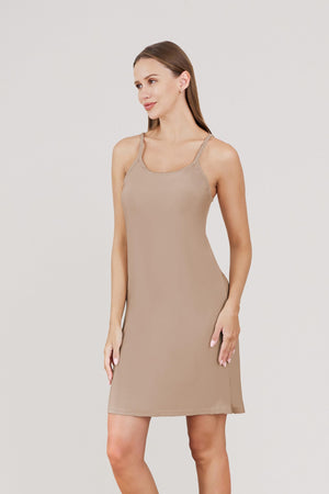 Channo Combinación Vestido Interior, Enaguas Vestido, Muy Suave y Cómodo