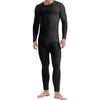 Channo Ropa Interior Térmica para Hombre: Camiseta Manga Larga y Pantalones Térmicos - Ideal para Correr y Esquiar