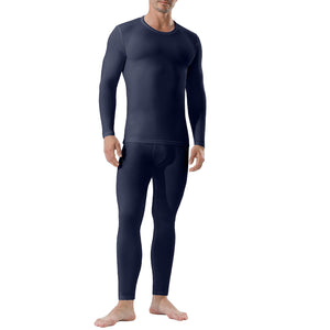 Channo Ropa Interior Térmica para Hombre: Camiseta Manga Larga y Pantalones Térmicos - Ideal para Correr y Esquiar