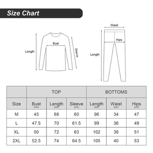 Channo Ropa Interior Térmica para Hombre: Camiseta Manga Larga y Pantalones Térmicos - Ideal para Correr y Esquiar