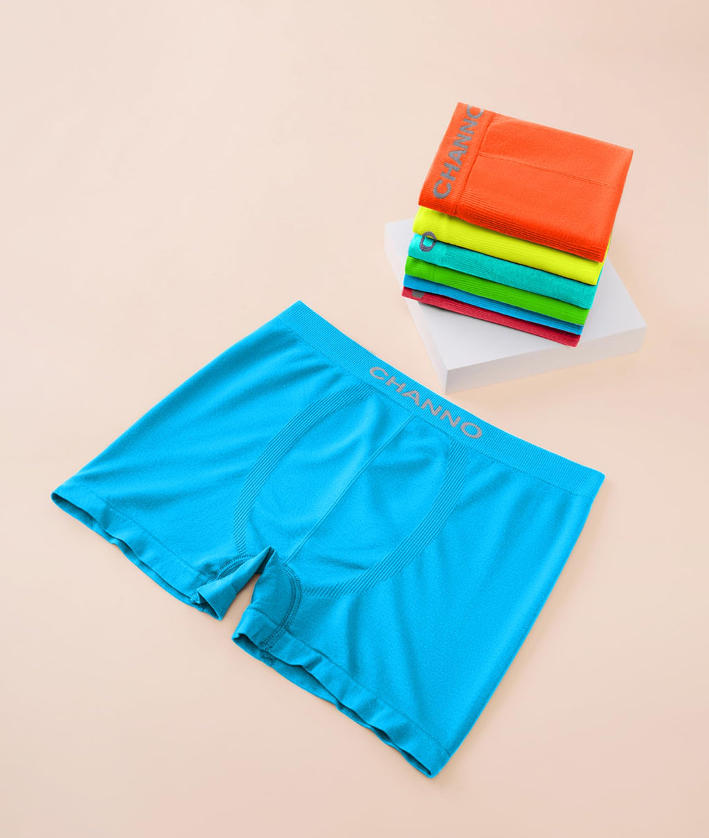 Channo Niño Calzoncillos Boxer Coloridos Infantil de Licra, Sin Costuras, Suaves y Elásticos