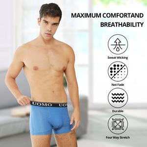 Calzoncillos Boxers Transpirables para Hombre UOMO – Diseño Microperforado (Pack 12)
