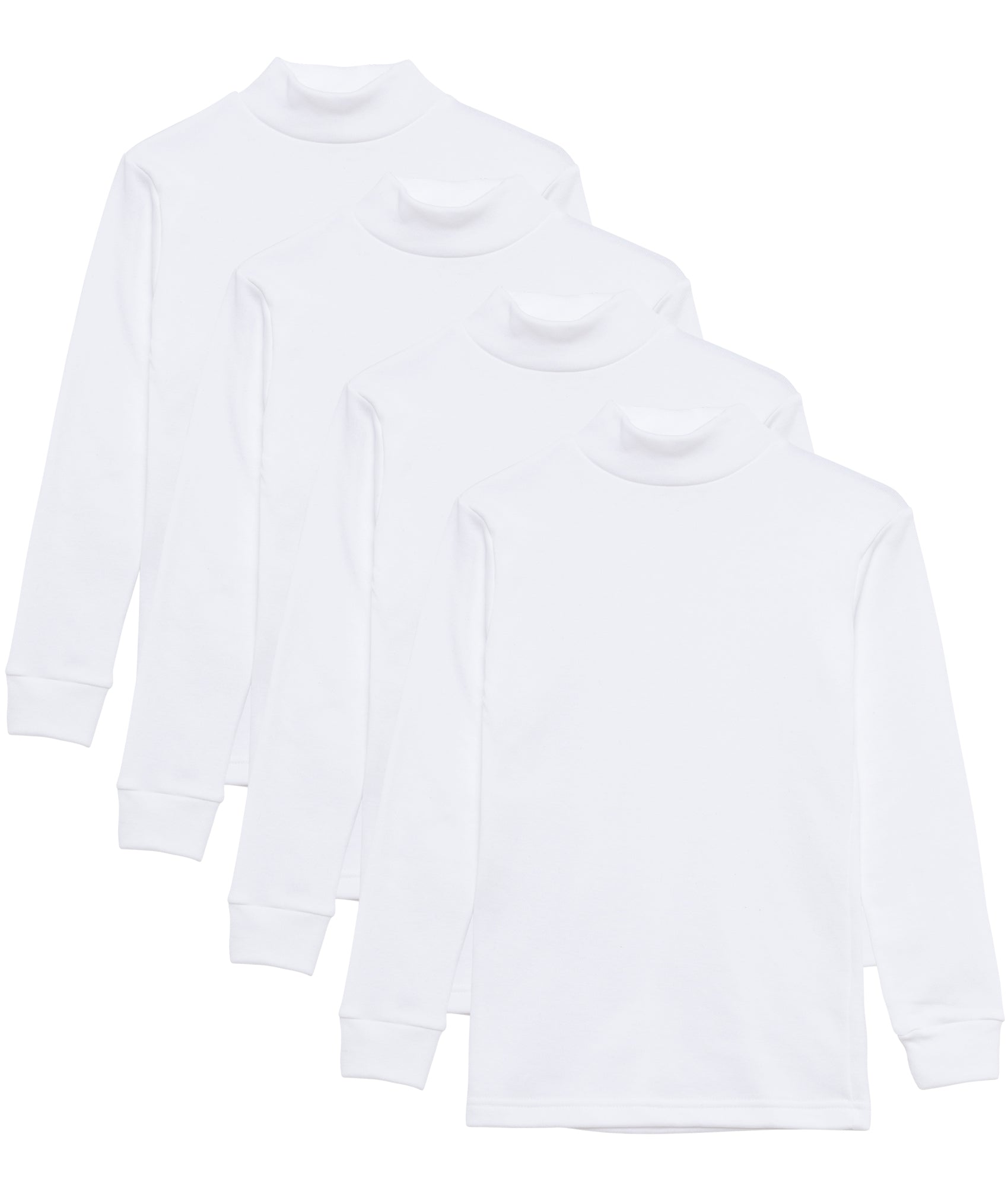 Camiseta térmica interior niño cuello medio alto semi cisne niño manga  larga colores lisos