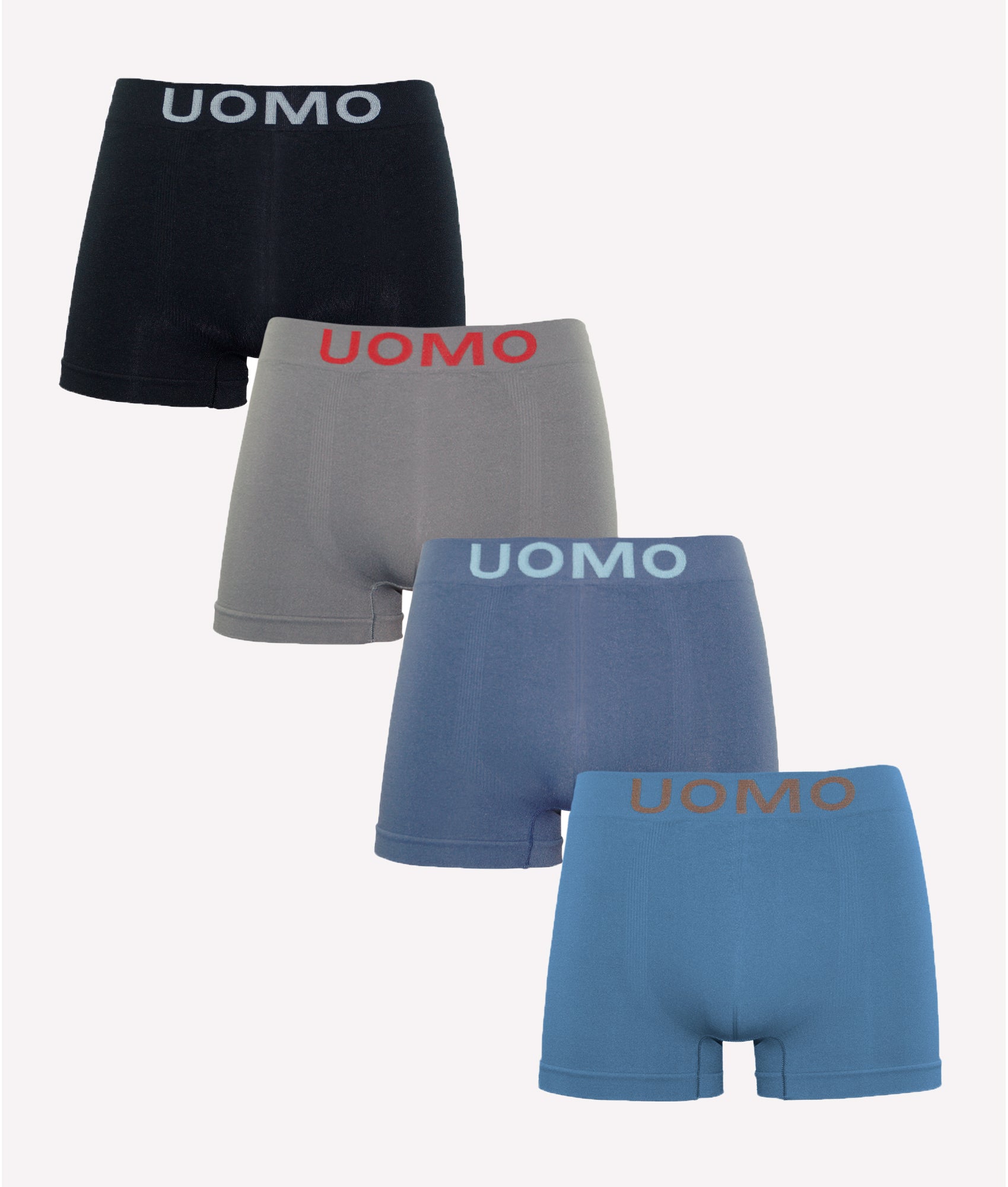 Calzoncillos boxer algodón sin costura color uniforme (Pack de 4)