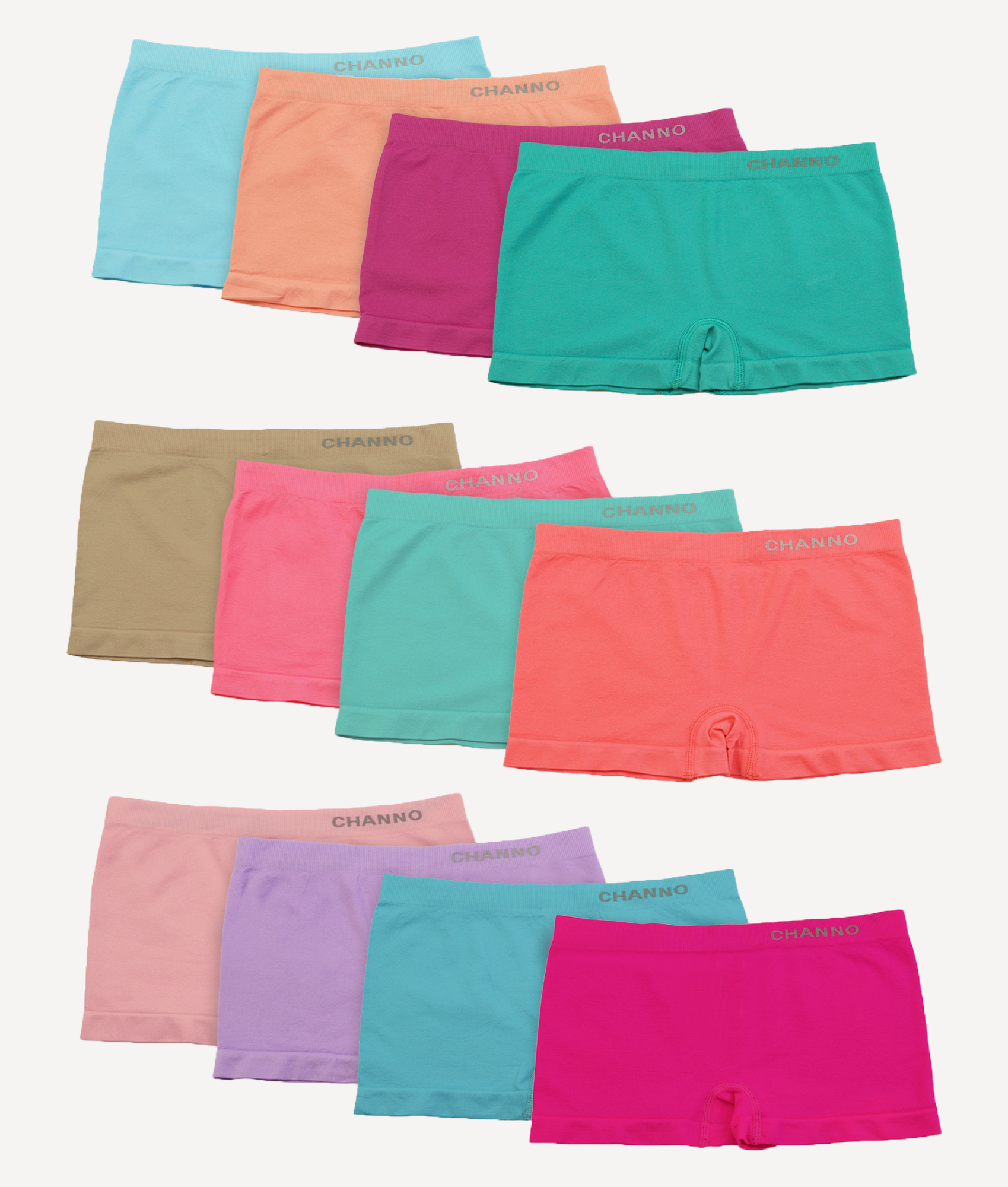 Braguitas culotte de licra para niñas pack doce- CHANNO Kids – Channo