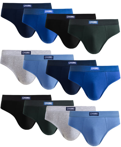 NEUN®- Pack de 6 Calzoncillos Slips Hombre de algodón Premium- Suaves,  Comodos y Transpirables- Ropa Interior Hombre Colores Lisos.(M): :  Moda