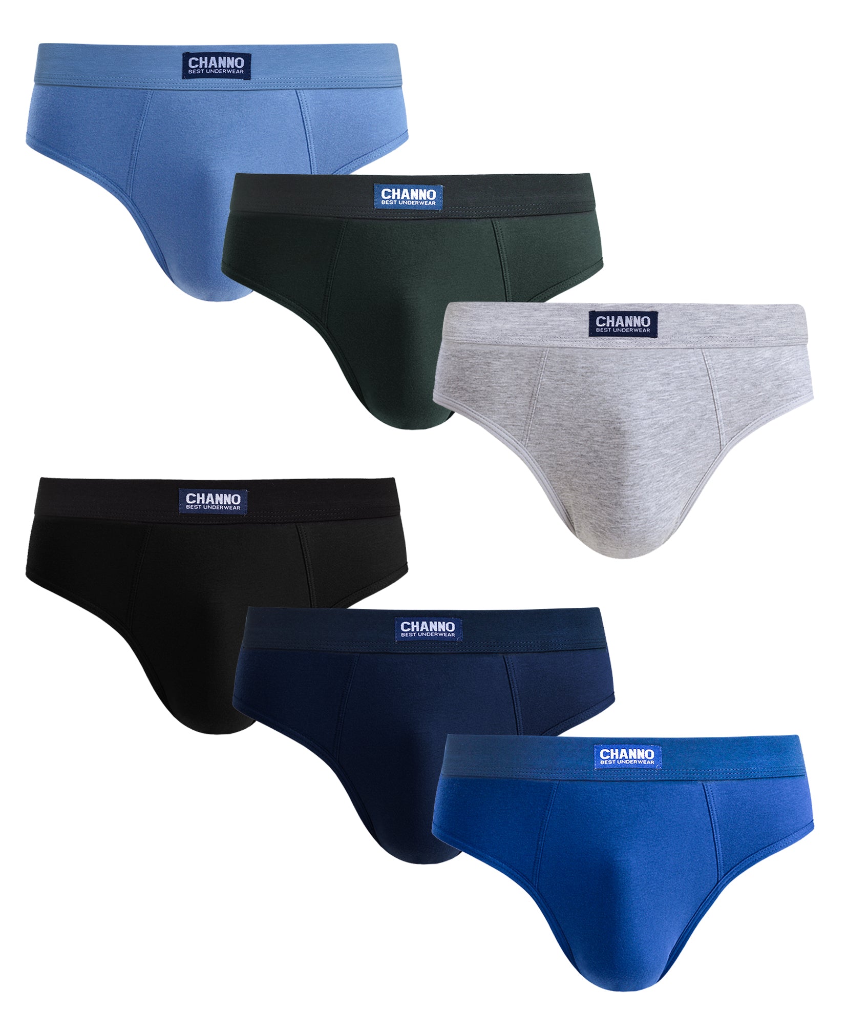 NEUN®- Pack de 6 Calzoncillos Slips Hombre de algodón Premium- Suaves,  Comodos y Transpirables- Ropa Interior Hombre Colores Lisos.(M): .es:  Moda