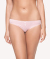 Braga bikini algodón con contorno bordado y puntitos frontal - CHANNO Woman