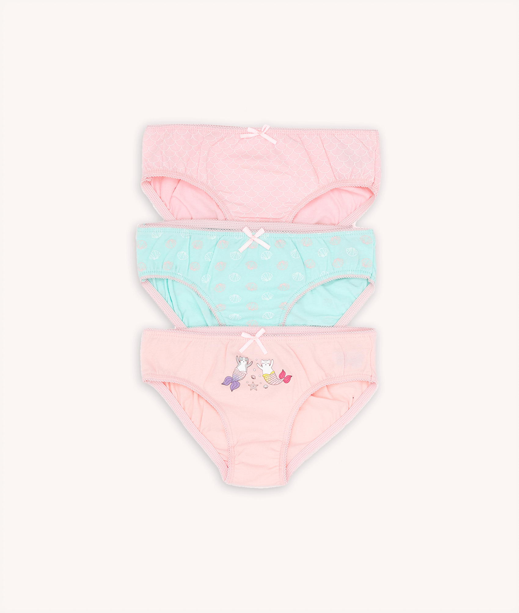 niñas bragas Pack de 3 bragas de algodón para niñas - CHANNO Woman – Channo