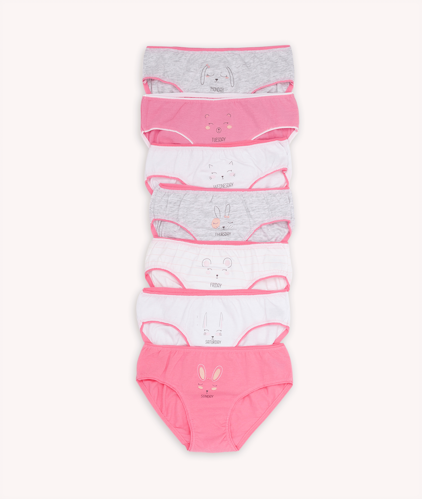 niñas bragas Pack de 7 bragas de algodón para niñas - CHANNO Woman – Channo