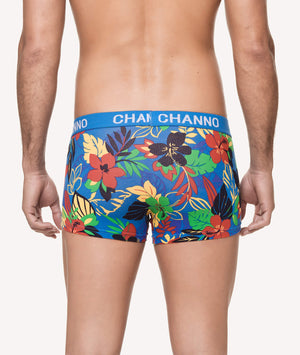 Calzoncillos boxer cortos algodón motivo floral trasera - CHANNO Man