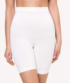 Culotte faja pantalón reductora sin costuras antideslizante blanco frontal - CHANNO Woman